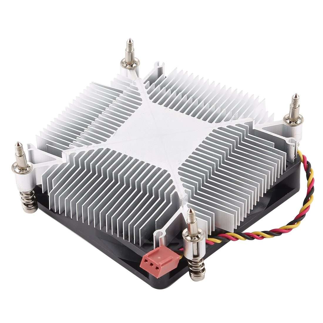 CoolAge 1155-1U DC 12V 2000PRM 30.5cfm Aluminum Heatsink Hydraulic Bearing Cooling Fan CPU Cooling