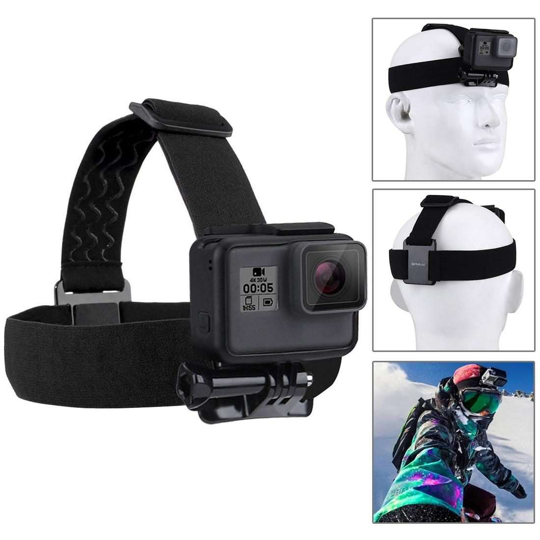 PULUZ 20 in 1 Accessories Combo Kits with EVA Case (Chest Strap + Head Strap + Suction Cup Mount +