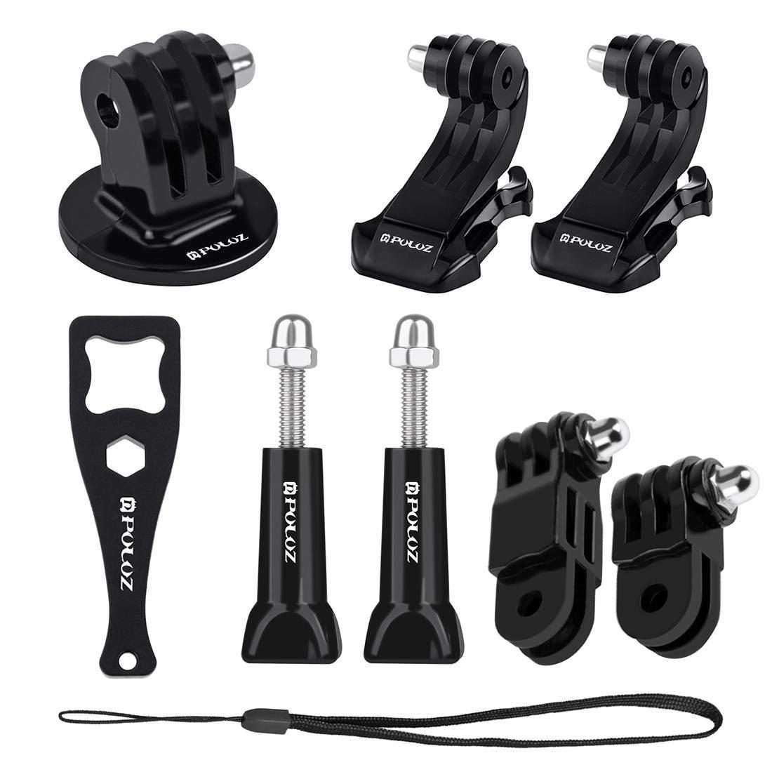 PULUZ 20 in 1 Accessories Combo Kits with EVA Case (Chest Strap + Head Strap + Suction Cup Mount +