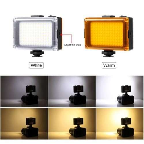 PULUZ U/C Shape Portable Handheld DV Bracket Stabilizer + LED Studio Light + Video Shotgun Microph