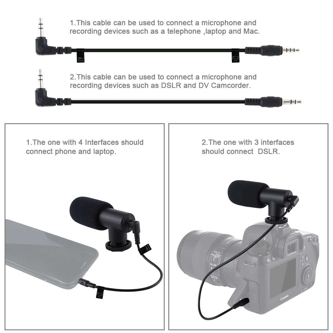 PULUZ Live Broadcast Smartphone Video Light Vlogger Kits with Microphone + LED Light + ... (Black)