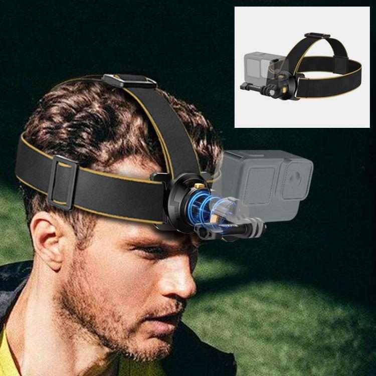 PULUZ Magnetic Quick-release Head Strap Harness Belt (Black)
