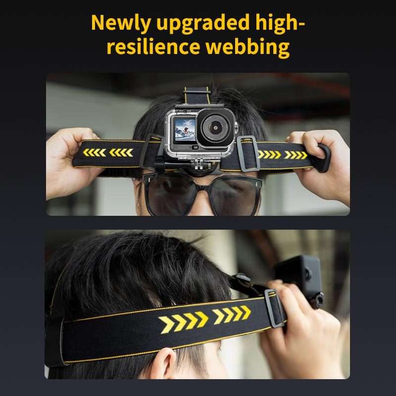 PULUZ Magnetic Quick-release Head Strap Harness Belt (Black)