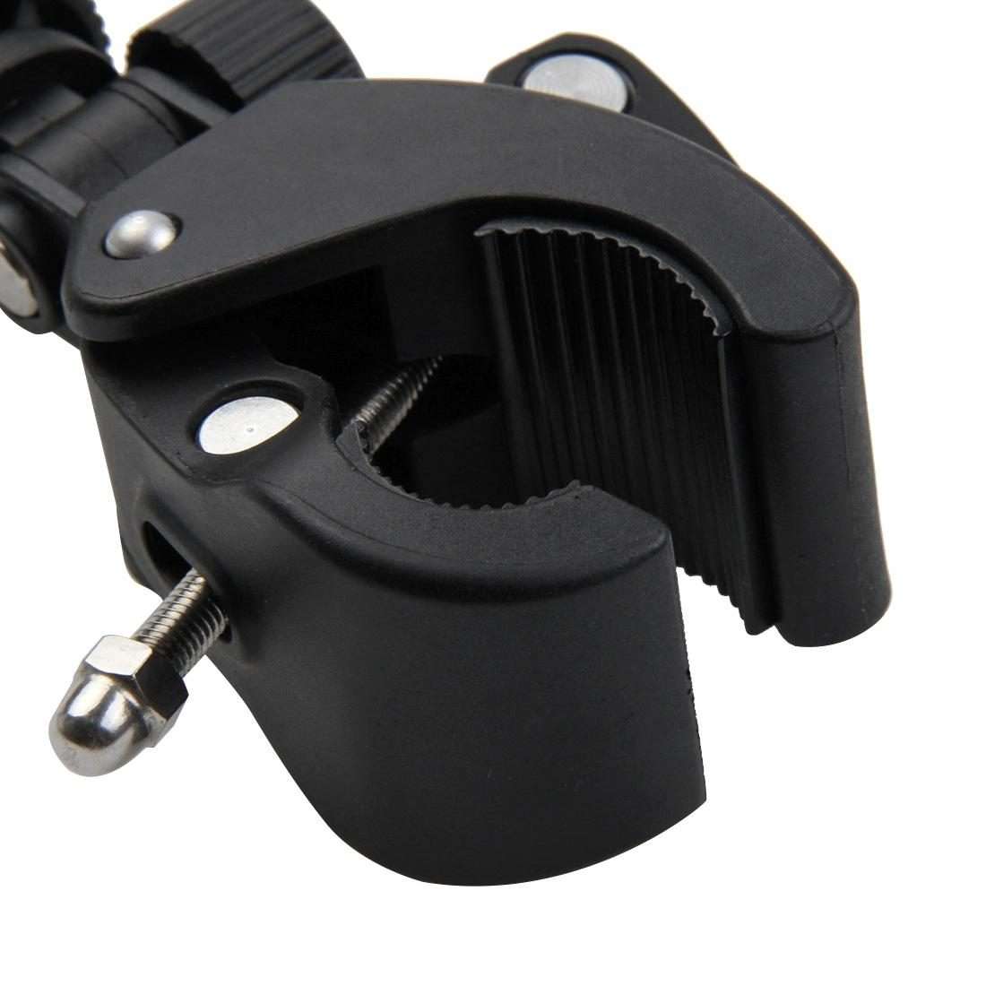 PULUZ Motorcycle Bicycle Handlebar Holder with Tripod Mount & Screw for GoPro, Insta36 ... (Black)