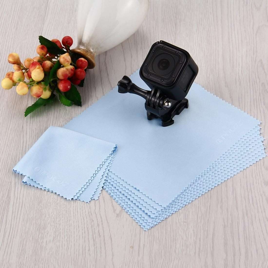 10 PCS PULUZ Soft Cleaning ClothGoPro, Insta360, DJI and Other Action Cameras LCD Screen, Tablet P