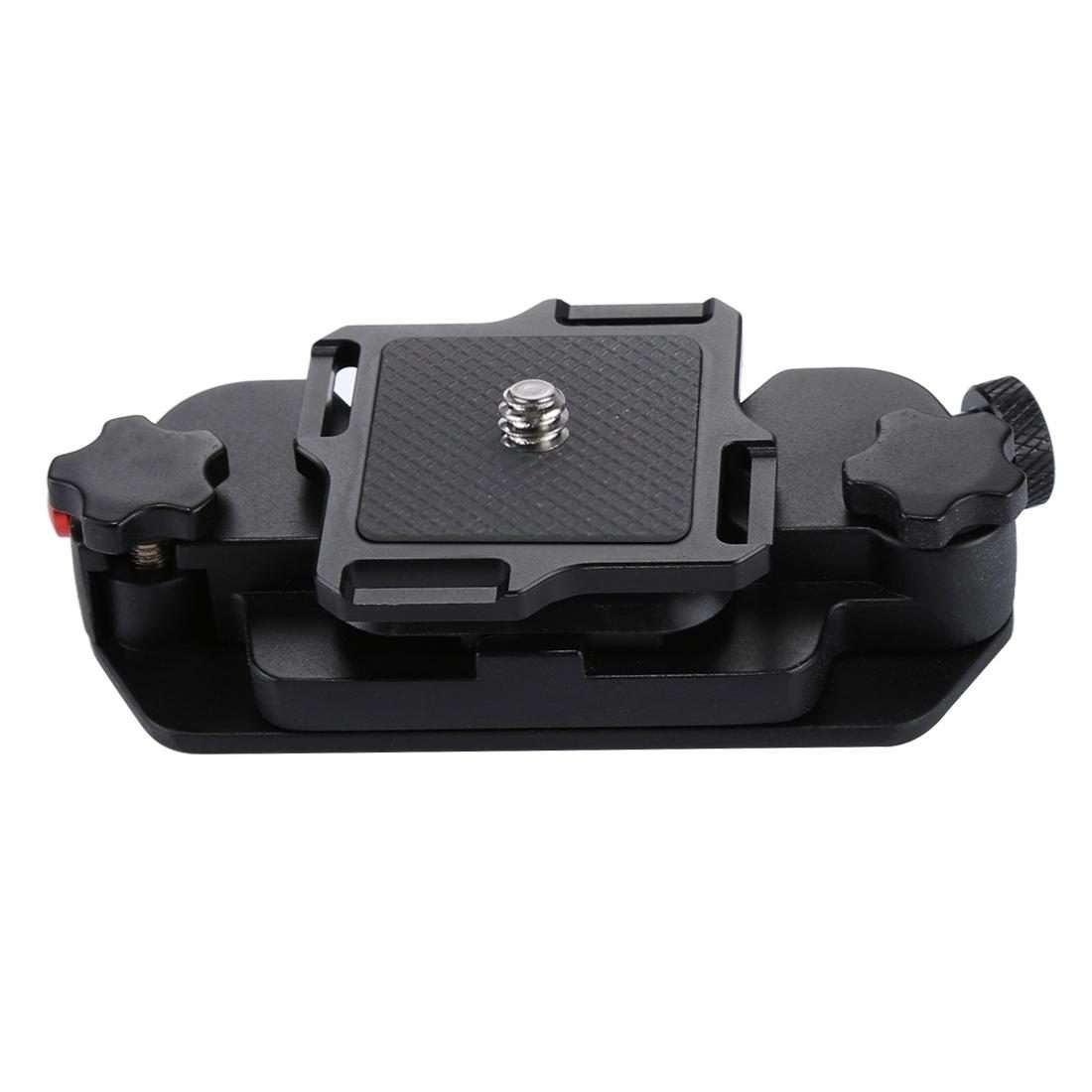 PULUZ Capture Camera Clip Aluminum Alloy Quick Release Clip with Plate(Red)