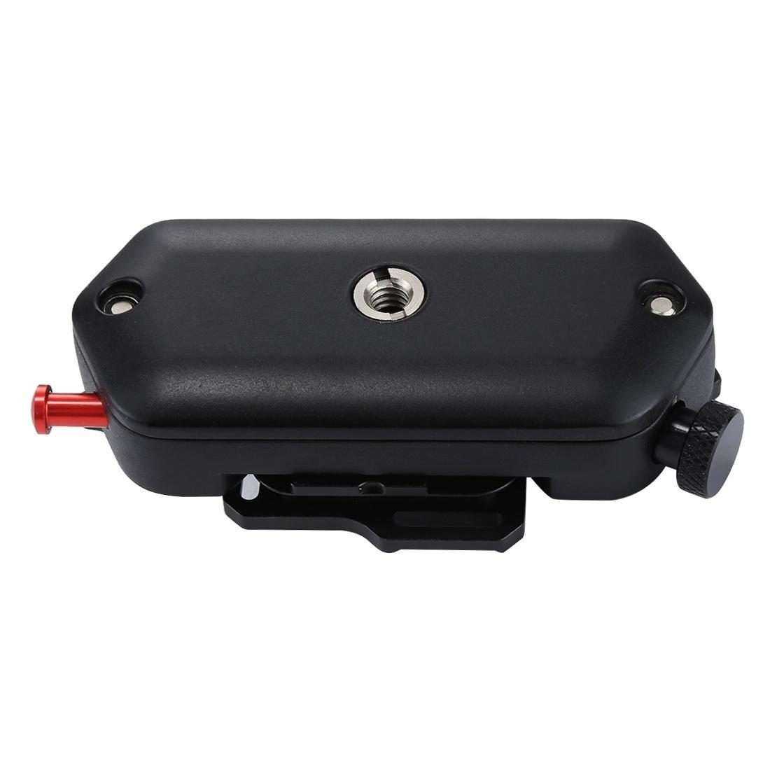 PULUZ Capture Camera Clip Aluminum Alloy Quick Release Clip with Plate(Red)