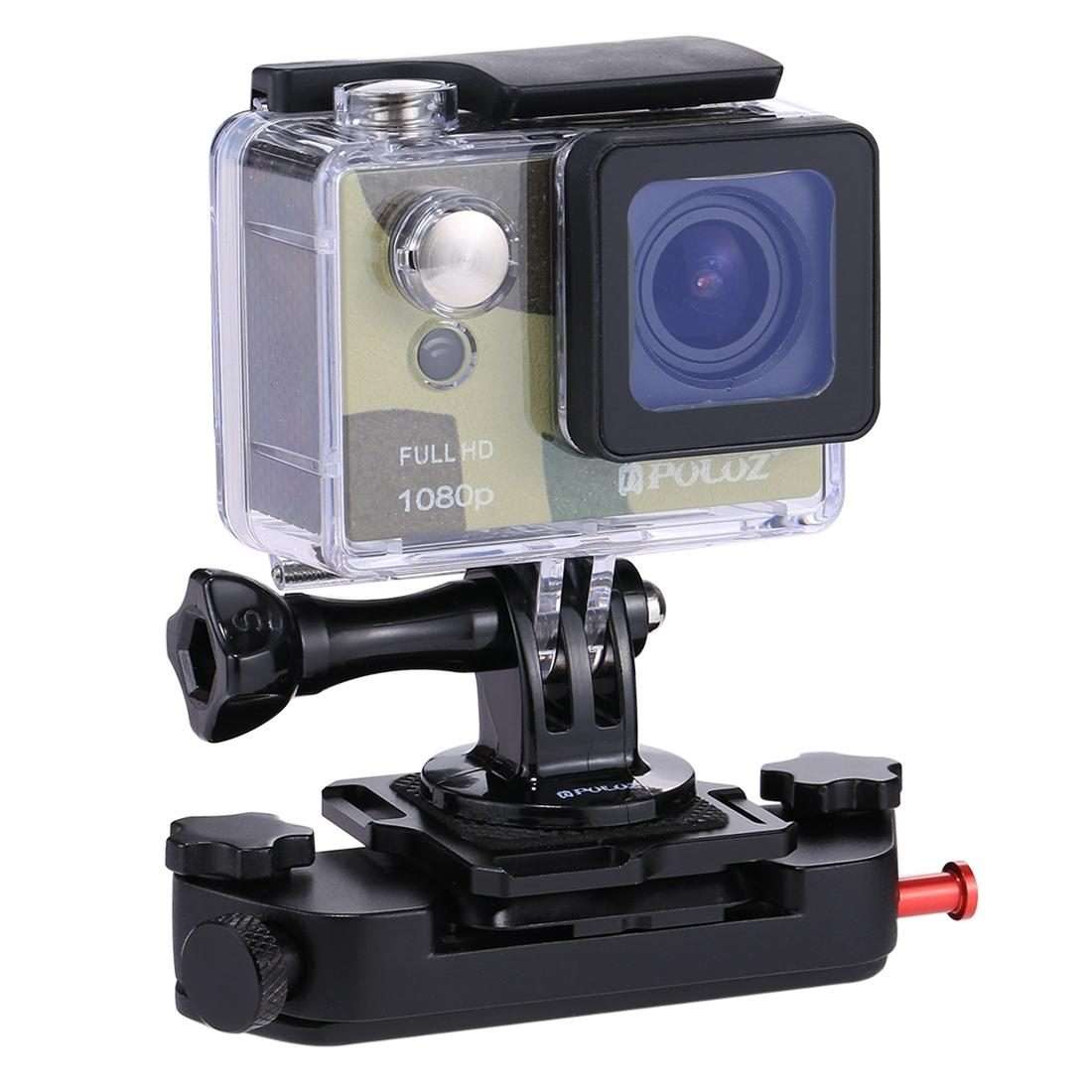 PULUZ Capture Camera Clip Aluminum Alloy Quick Release Clip with Plate(Red)