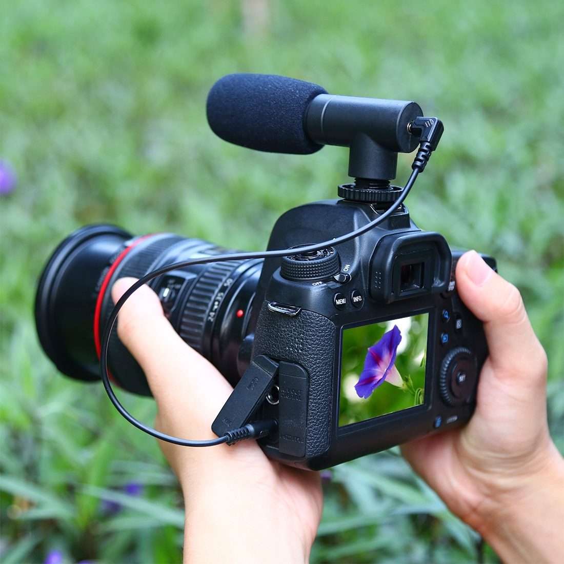 PULUZ 3.5mm Audio Stereo Recording Vlogging Professional Interview Microphone for DSLR & DV Camcor