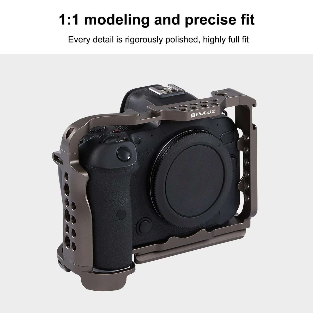 PULUZ Video Camera Cage Stabilizer for Canon EOS R5 / R5C / EOS R6 / R6 II, without Handle(Bronze)