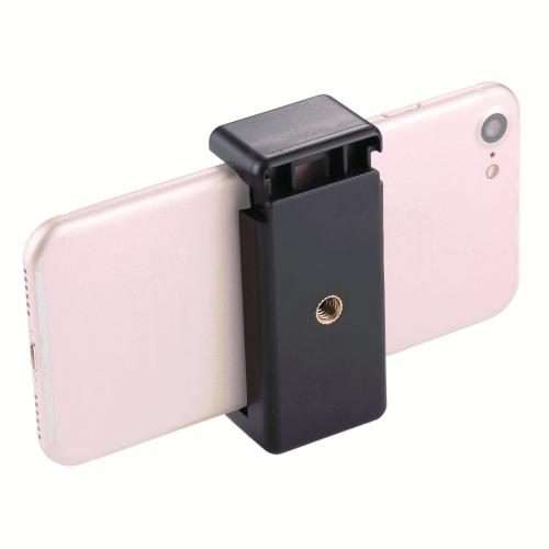 PULUZ Selfie Sticks Tripod Mount Phone Clamp with 1/4 inch Screw Hole for iPhone, Samsung, HTC, So