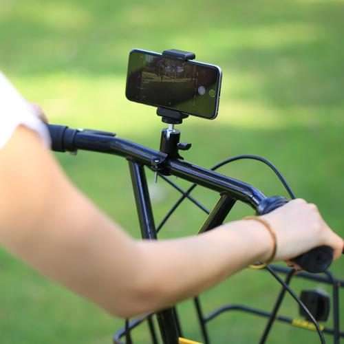 PULUZ Selfie Sticks Tripod Mount Phone Clamp with 1/4 inch Screw Hole for iPhone, Samsung, HTC, So