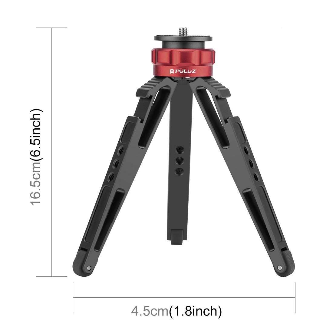 PULUZ Desktop Vlogging Live Tripod Holder with Cold Shoe Bases for DSLR & Digital Cameras, Adjusta