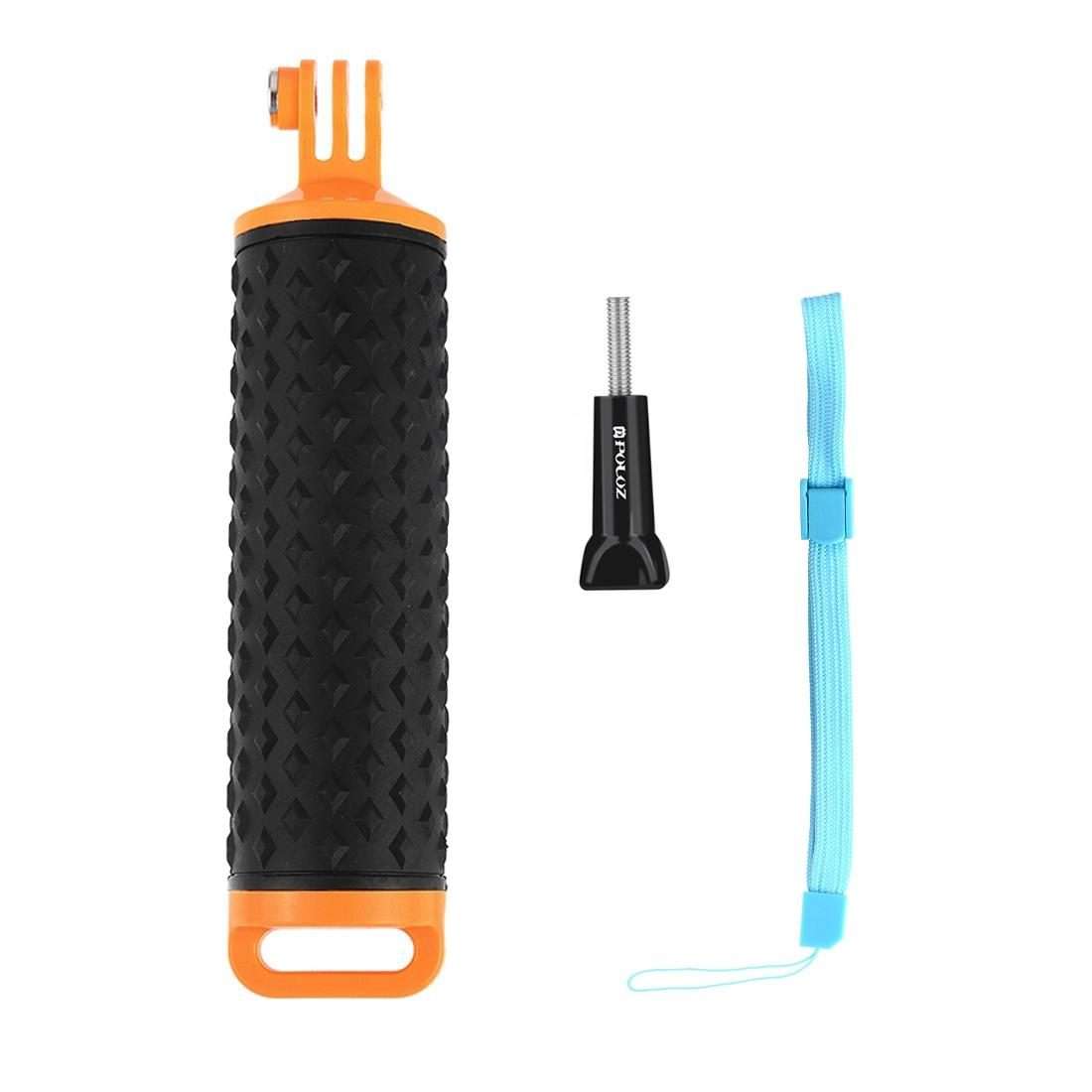 PULUZ Floating Handle Hand Grip Buoyancy Rods with Strap for GoPro HERO10 Black / HER ... (Orange)