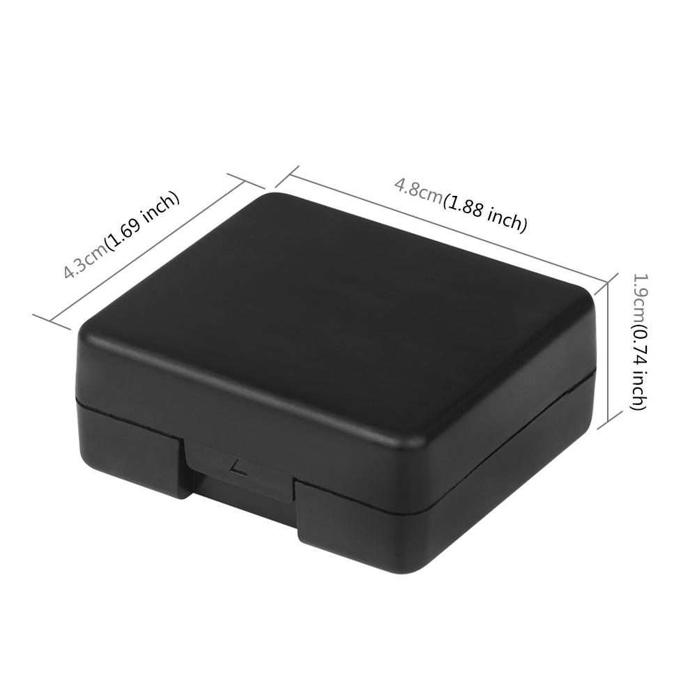 PULUZ Hard Plastic Battery Storage Box for DJI Osmo Action 6 / 5 Pro / Action 4 / GoPro HERO13 Bla