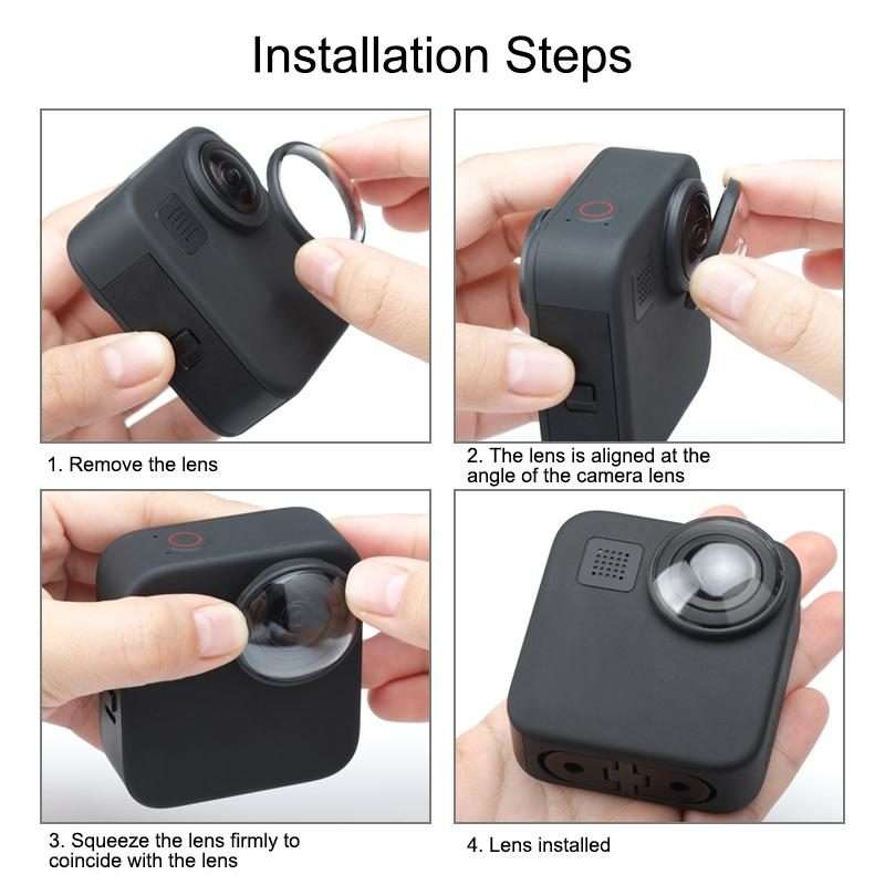 2 PCS PULUZ Acrylic Protective Lens Cover for GoPro Max
