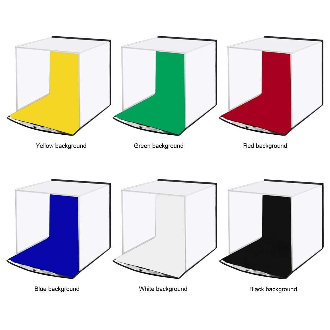 PULUZ 30cm Folding Portable Ring Light Photo Lighting Studio Shooting Tent Box Kit with 6 Colors B