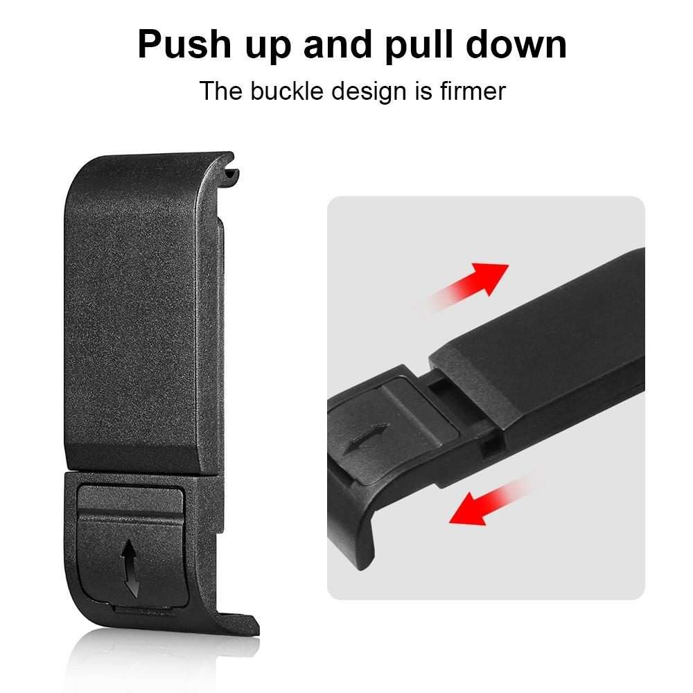 PULUZ POM Plastic Battery Side Interface Cover for GoPro HERO13 Black /12 Black /11 Black /10 Blac