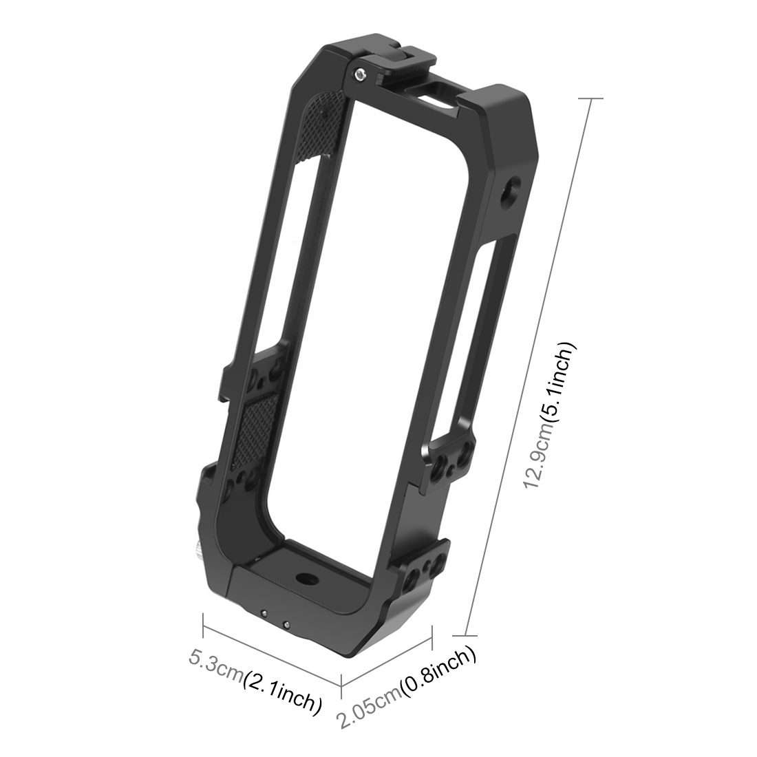 PULUZ Protective Cage Rig Housing Frame with Cold Shoe Mounts & Magnetic Folding Tripo ... (Black)