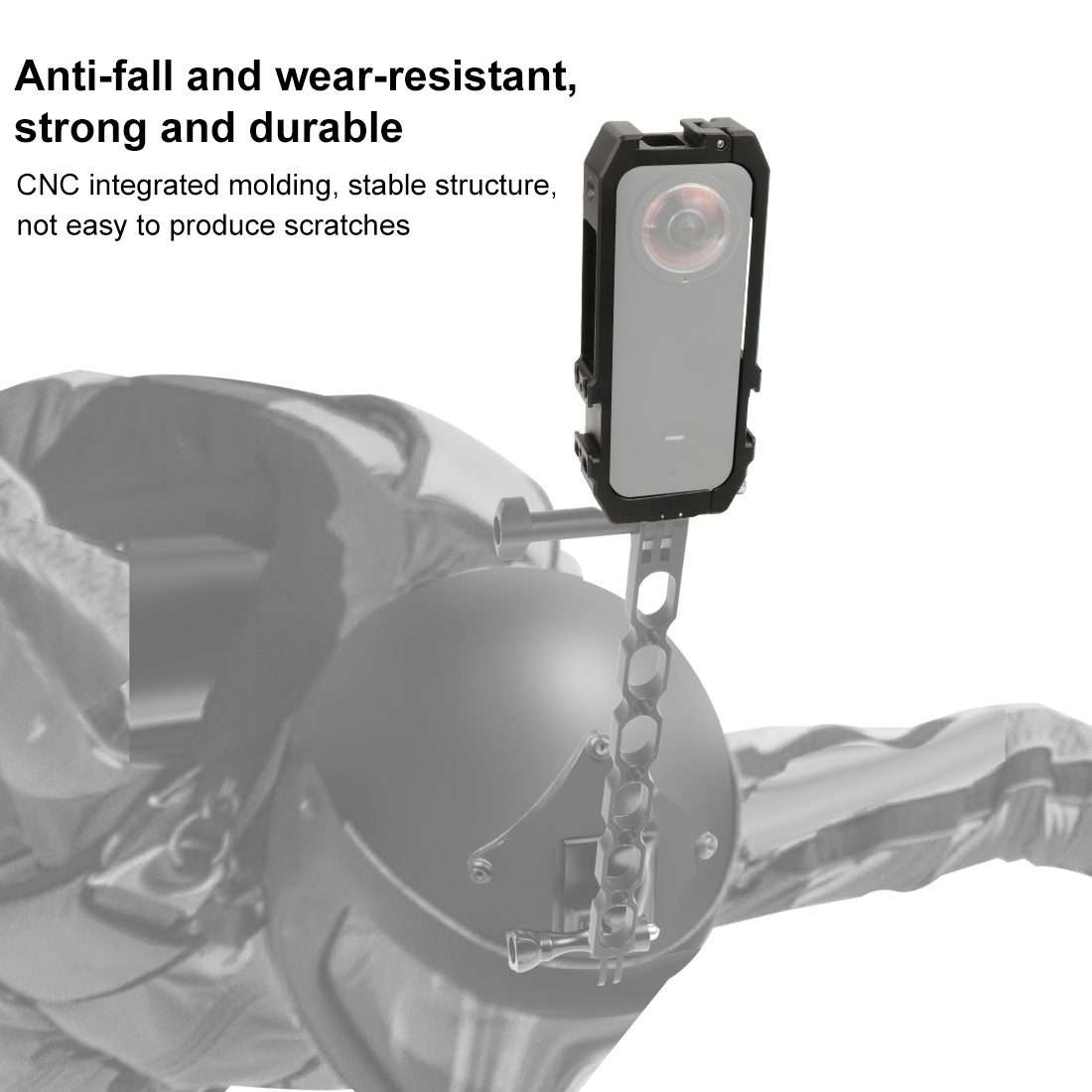 PULUZ Protective Cage Rig Housing Frame with Cold Shoe Mounts & Magnetic Folding Tripo ... (Black)