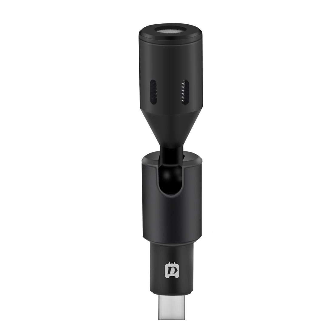 PULUZ USB-C / Type-C Jack Mobile Phone Omnidirectional Condenser Adjustable Microphone ... (Black)
