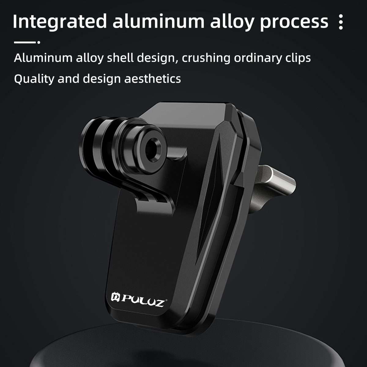 PULUZ Motorcycle Windshield Clip Bracket Camera Mount (Black)