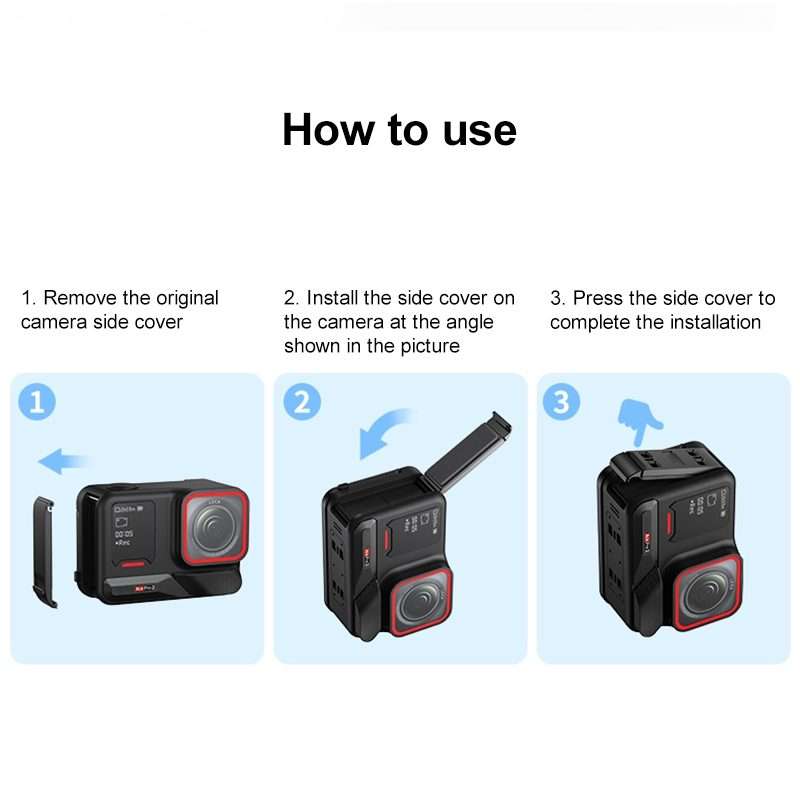 PULUZ Aluminum Alloy Vertical Shooting Magnetic Quick-release Battery Side Interface C ... (Black)