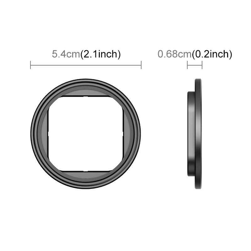 For Insta360 Ace Pro 2 PULUZ Filter Holder Metal Protective Filter Frame (Black)