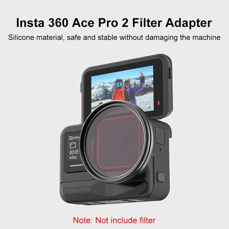 For Insta360 Ace Pro 2 PULUZ Filter Holder Metal Protective Filter Frame (Black)