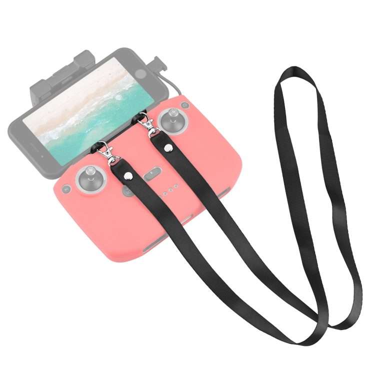 PULUZ Nylon Dual-Hook Anti-lost Anti-fall Neck Strap Lanyard for DJI Mini 3 / 3 Pro ... (Black)