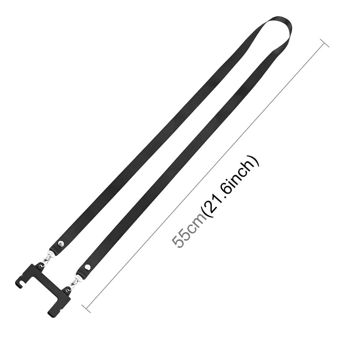 PULUZ Nylon Dual-Hook Anti-lost Anti-fall Neck Strap Lanyard for DJI Mini 3 / 3 Pro ... (Black)