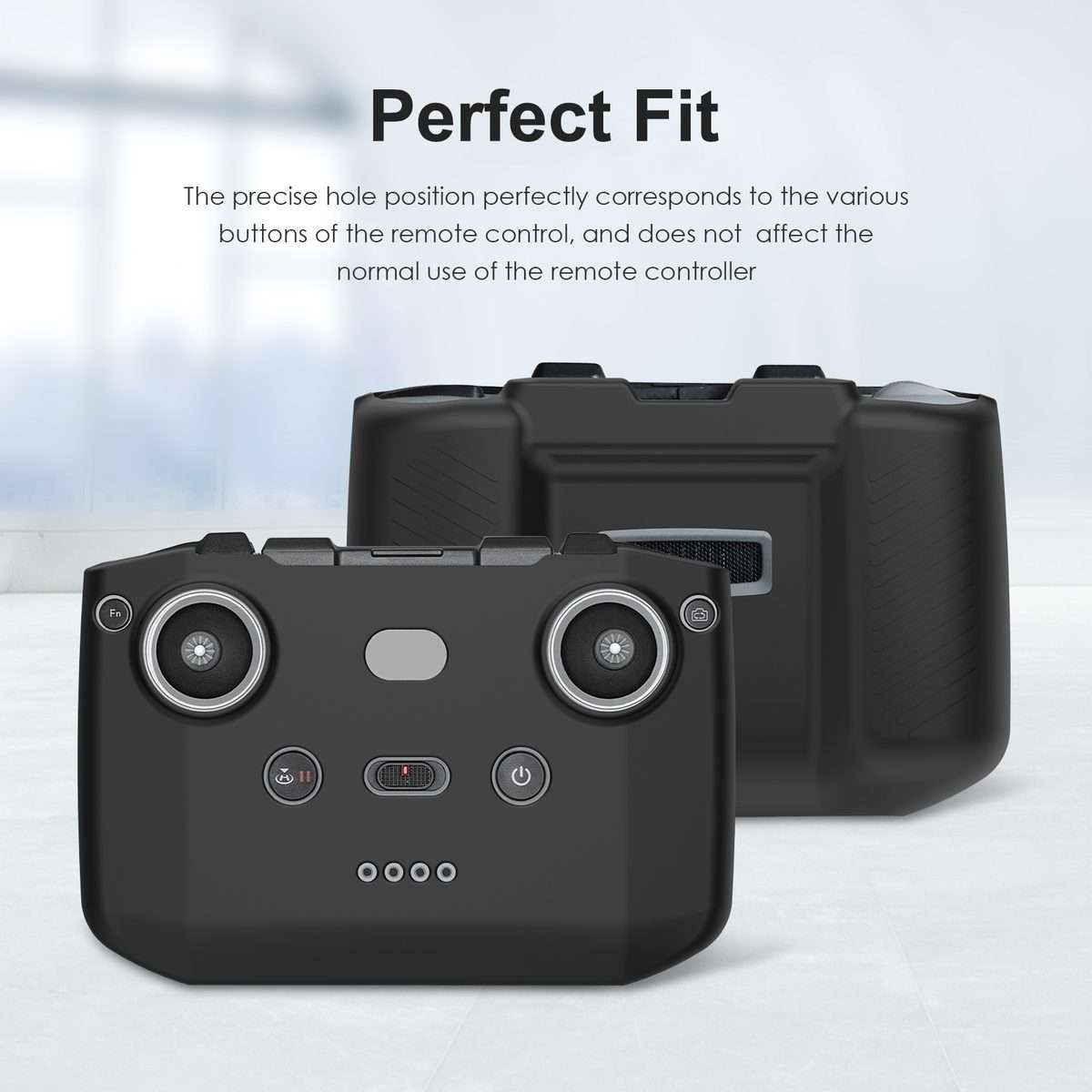 PULUZ Shockproof Anti-scratch Silicone Case For DJI Neo / Mini 3 / 3 Pro / Mavic 3 / A ... (Black)