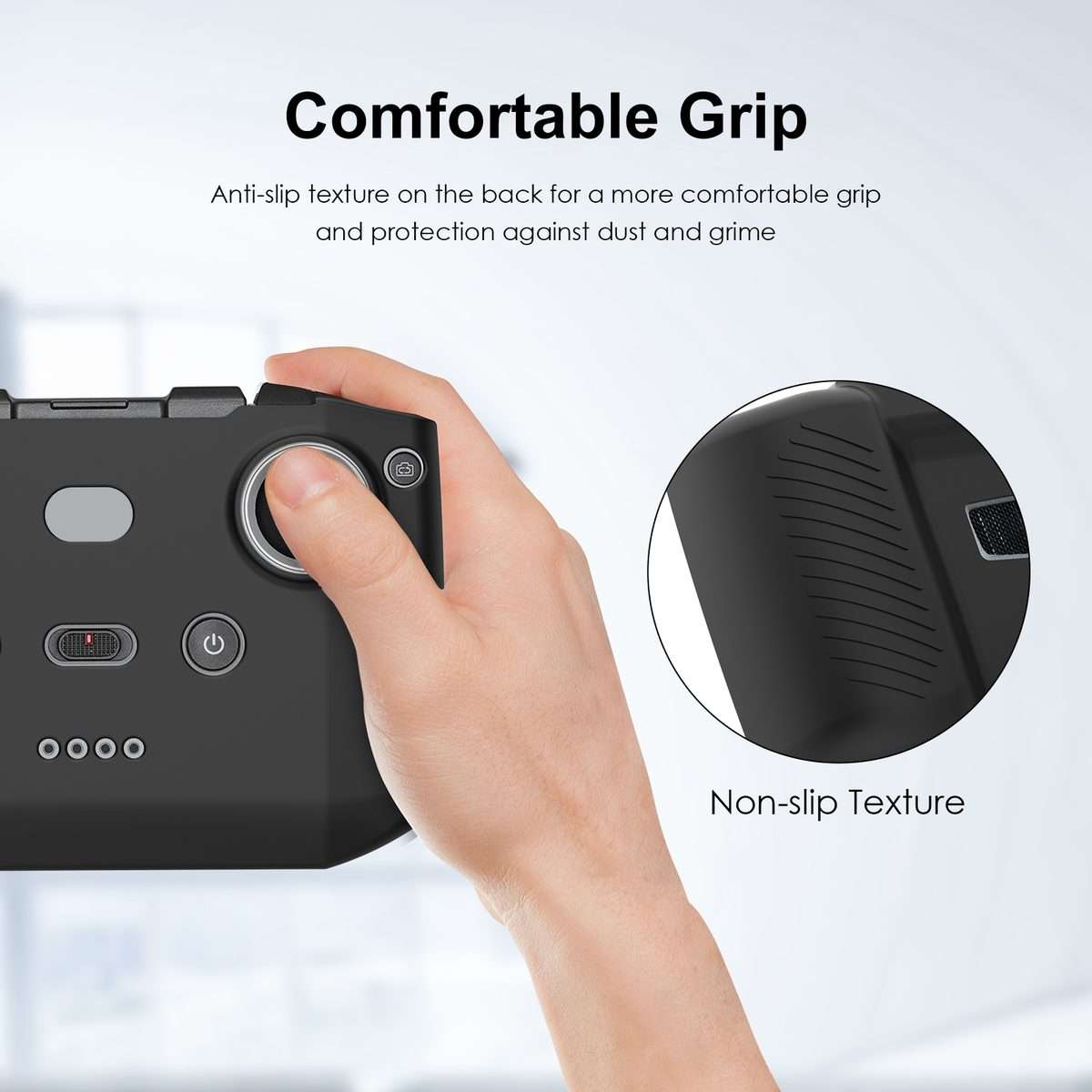 PULUZ Shockproof Anti-scratch Silicone Case For DJI Neo / Mini 3 / 3 Pro / Mavic 3 / A ... (Black)