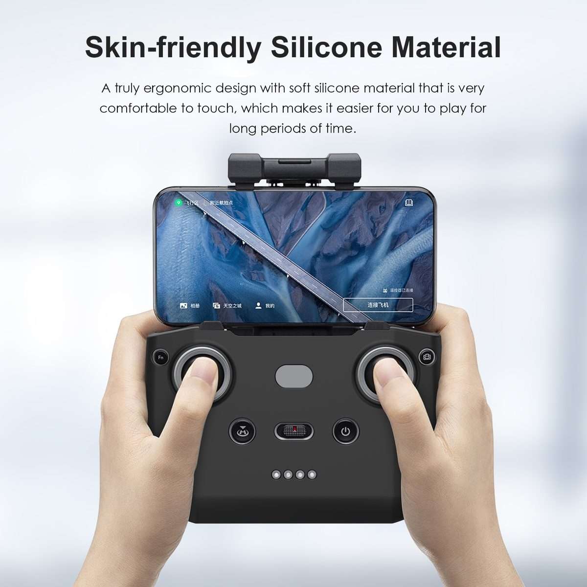 PULUZ Shockproof Anti-scratch Silicone Case For DJI Neo / Mini 3 / 3 Pro / Mavic 3 / A ... (Black)