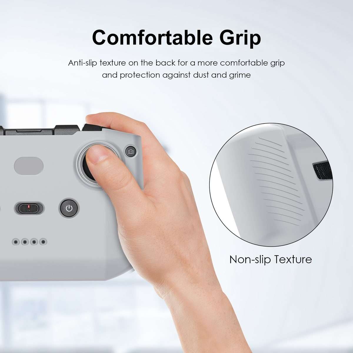 PULUZ Shockproof Anti-scratch Silicone Case For DJI Neo / Mini 3 / 3 Pro / Mavic 3 / Ai ... (Grey)