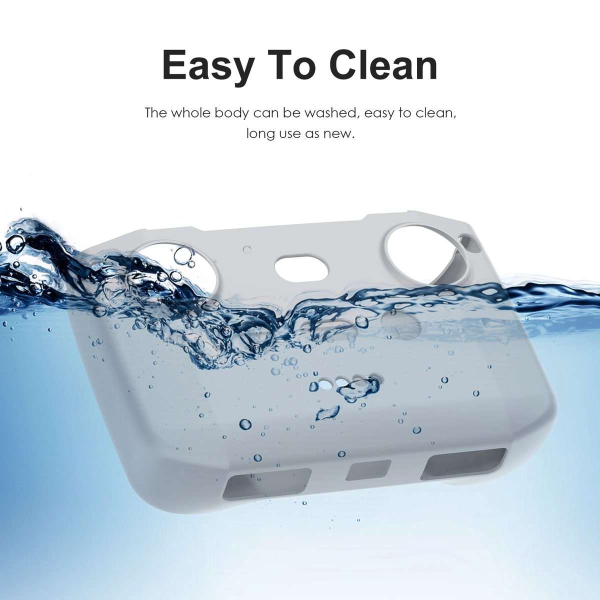 PULUZ Shockproof Anti-scratch Silicone Case For DJI Neo / Mini 3 / 3 Pro / Mavic 3 / Ai ... (Grey)