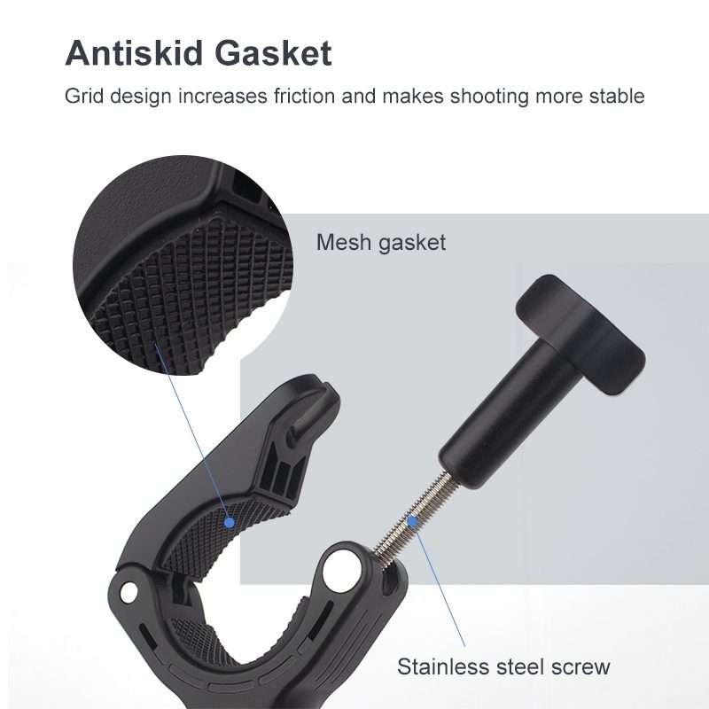 PULUZ Handlebar Arm Mount with Phone Clamp & Mount Adapter & Long Screw