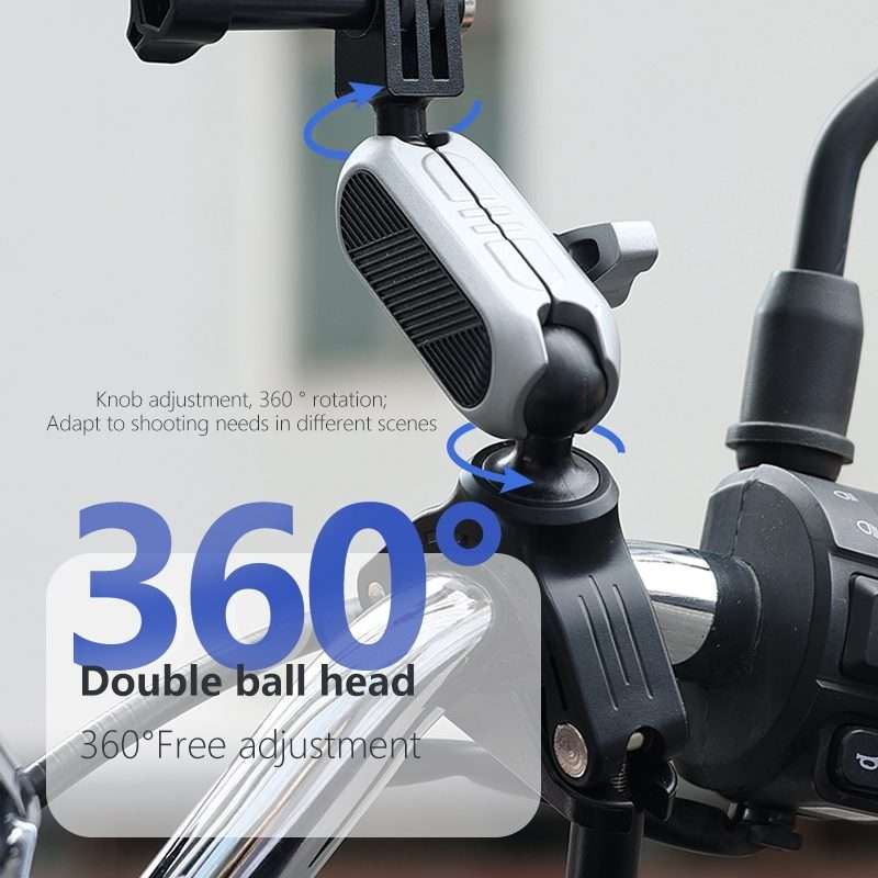PULUZ Handlebar Arm Mount with Phone Clamp & Mount Adapter & Long Screw