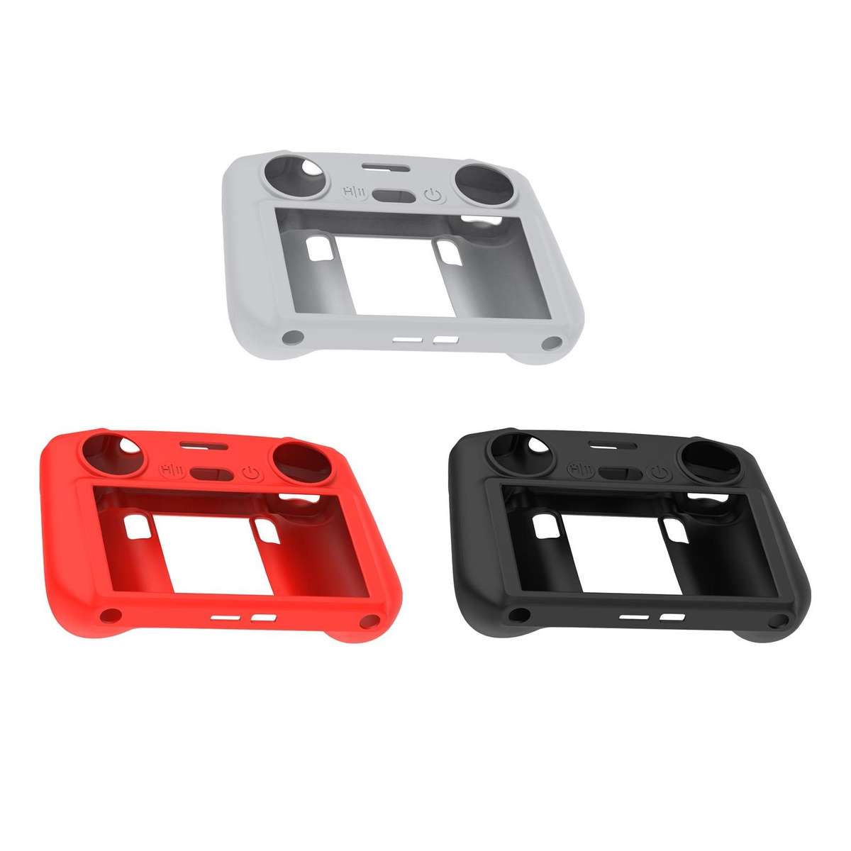 For DJI Mini 4 Pro / Air 3 Remote Control / DJI RC 2 with Screen PULUZ Silicone Protec ... (Black)