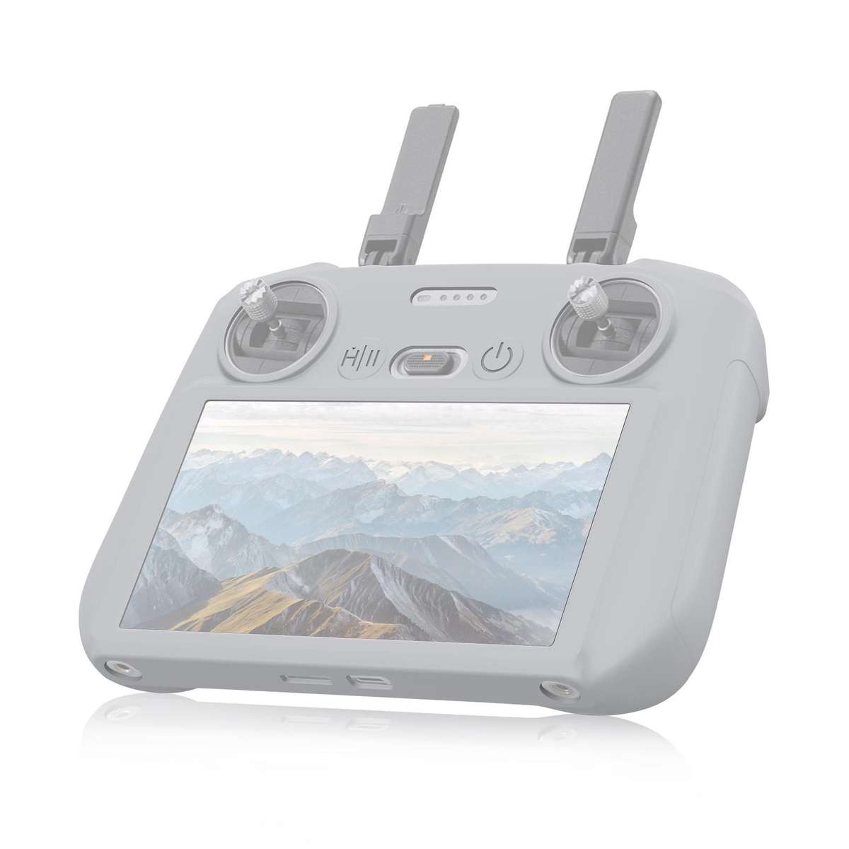 For DJI Mini 4 Pro / Air 3 Remote Control / DJI RC 2 with Screen PULUZ Silicone Protect ... (Grey)