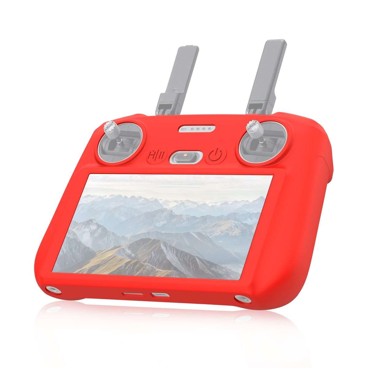 For DJI Mini 4 Pro / Air 3 Remote Control / DJI RC 2 with Screen PULUZ Silicone Protecti ... (Red)