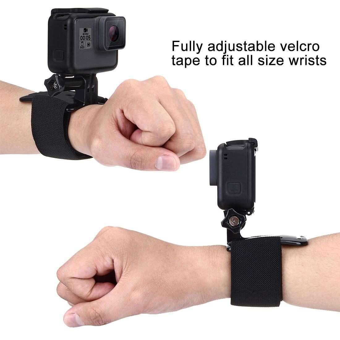 PULUZ Adjustable Wrist Strap Mount for GoPro, Insta360, DJI and Other Action Cameras, Strap Length