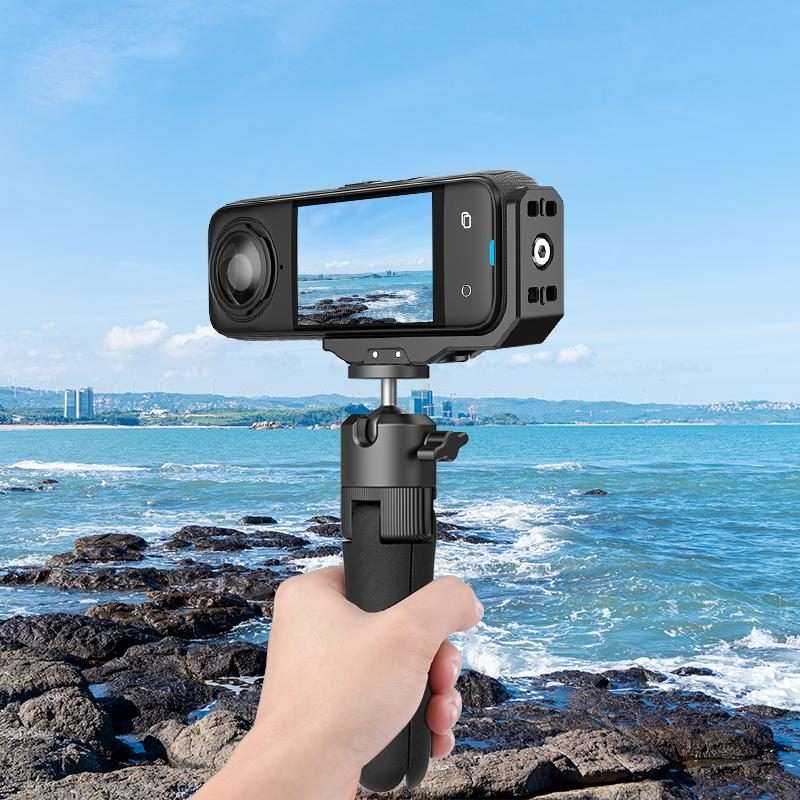 For Insta360 X4 / X5 PULUZ Vertical Horizontal Shooting Quick Release Metal L Bracket (Black)