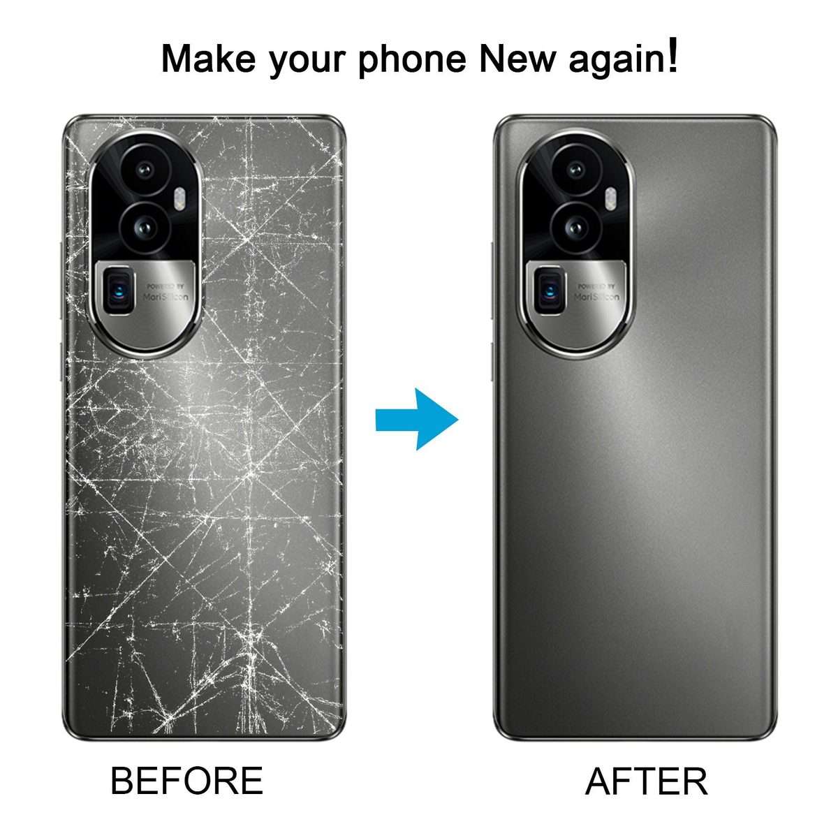For OPPO Reno10 Pro+ Battery Back Cover with Camera Lens Frame