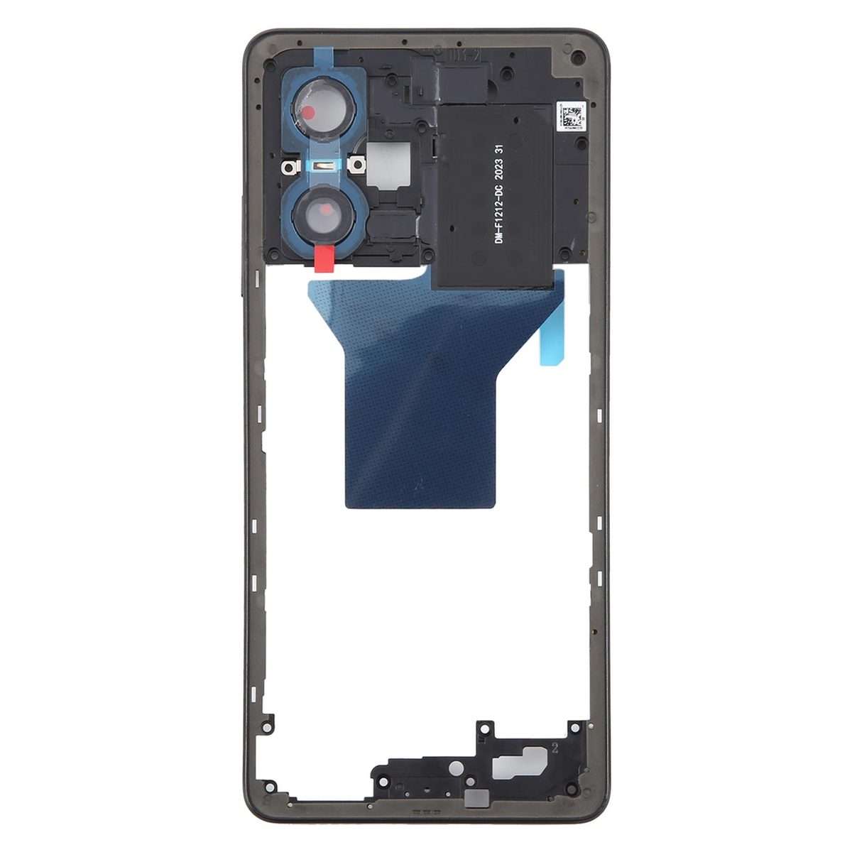 For Xiaomi Redmi Note 12 Pro 5G Original Middle Frame Bezel Plate (Black)
