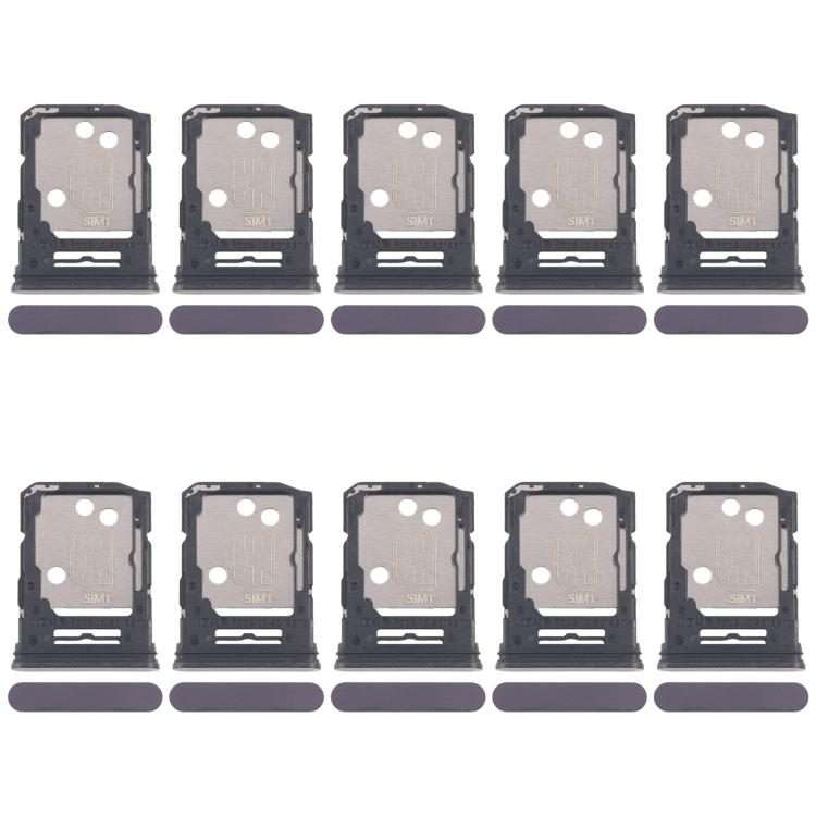 For OPPO Reno12 Pro CPH2629 10pcs Original SIM Card Tray + SIM Card Tray / Micro SD Ca ... (Black)