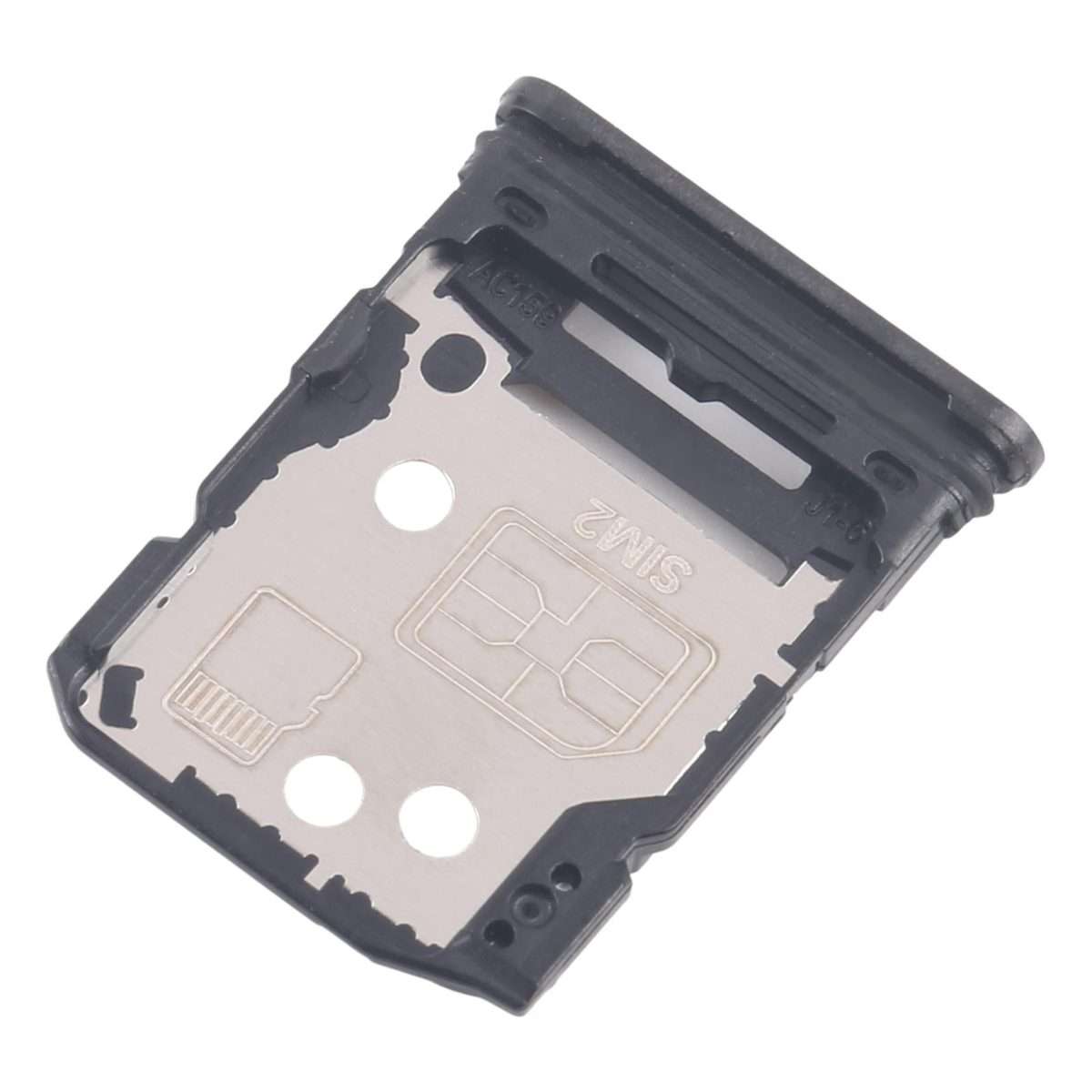 For OPPO Reno12 Pro CPH2629 10pcs Original SIM Card Tray + SIM Card Tray / Micro SD Ca ... (Black)