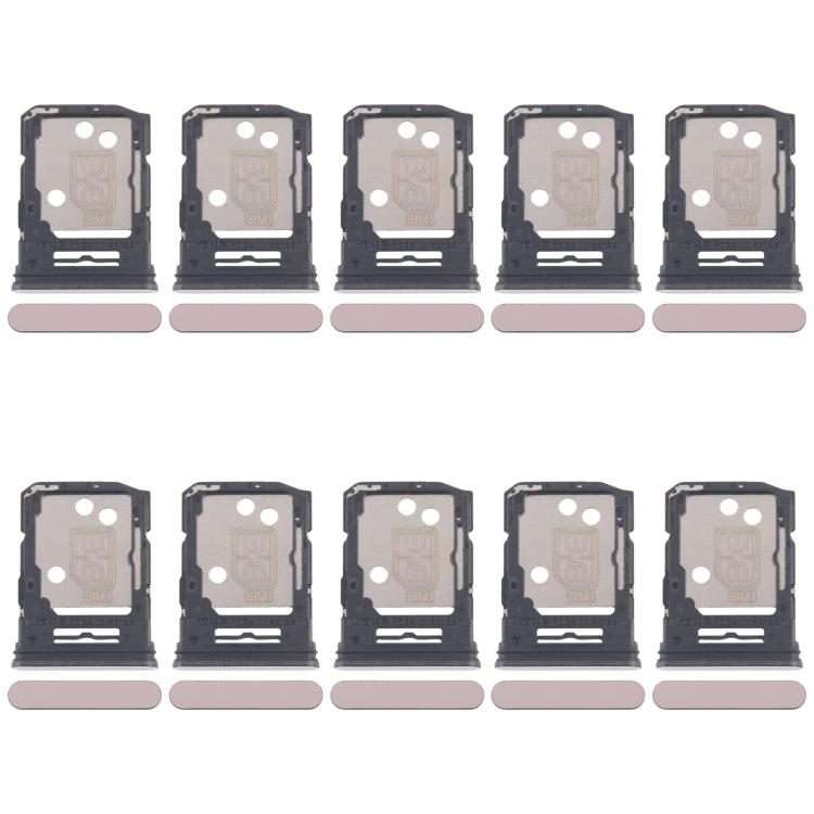 For OPPO Reno12 Pro CPH2629 10pcs Original SIM Card Tray + SIM Card Tray / Micro SD Car ... (Pink)