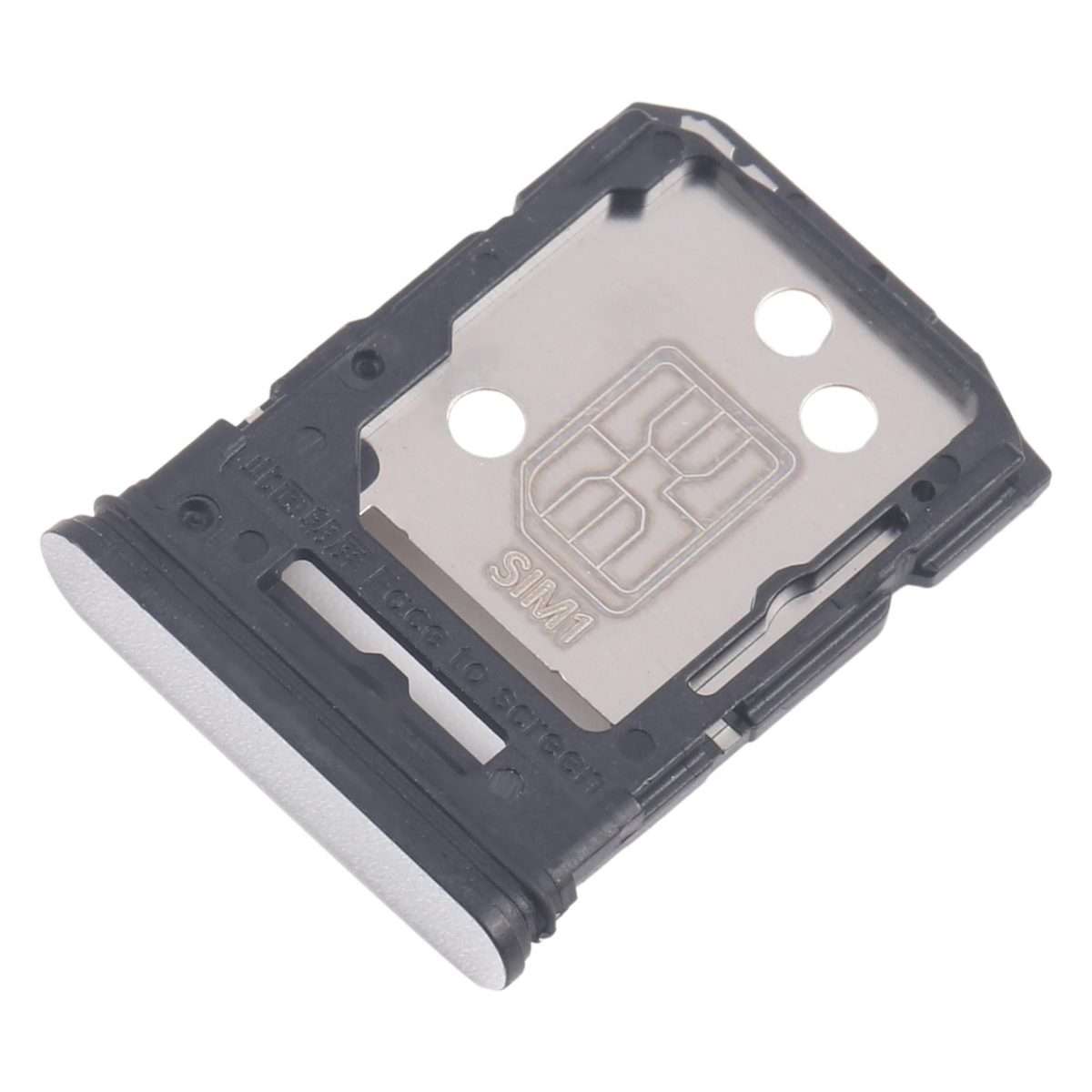 For OPPO Reno12 Pro CPH2629 10pcs Original SIM Card Tray + SIM Card Tray / Micro SD C ... (Silver)