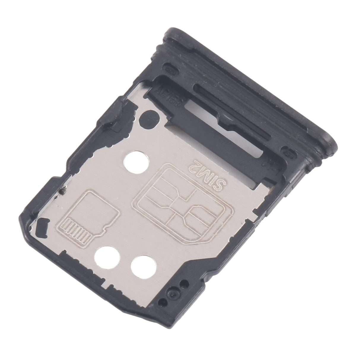 For OPPO Reno12 Pro CPH2629 10pcs Original SIM Card Tray + SIM Card Tray / Micro SD C ... (Silver)